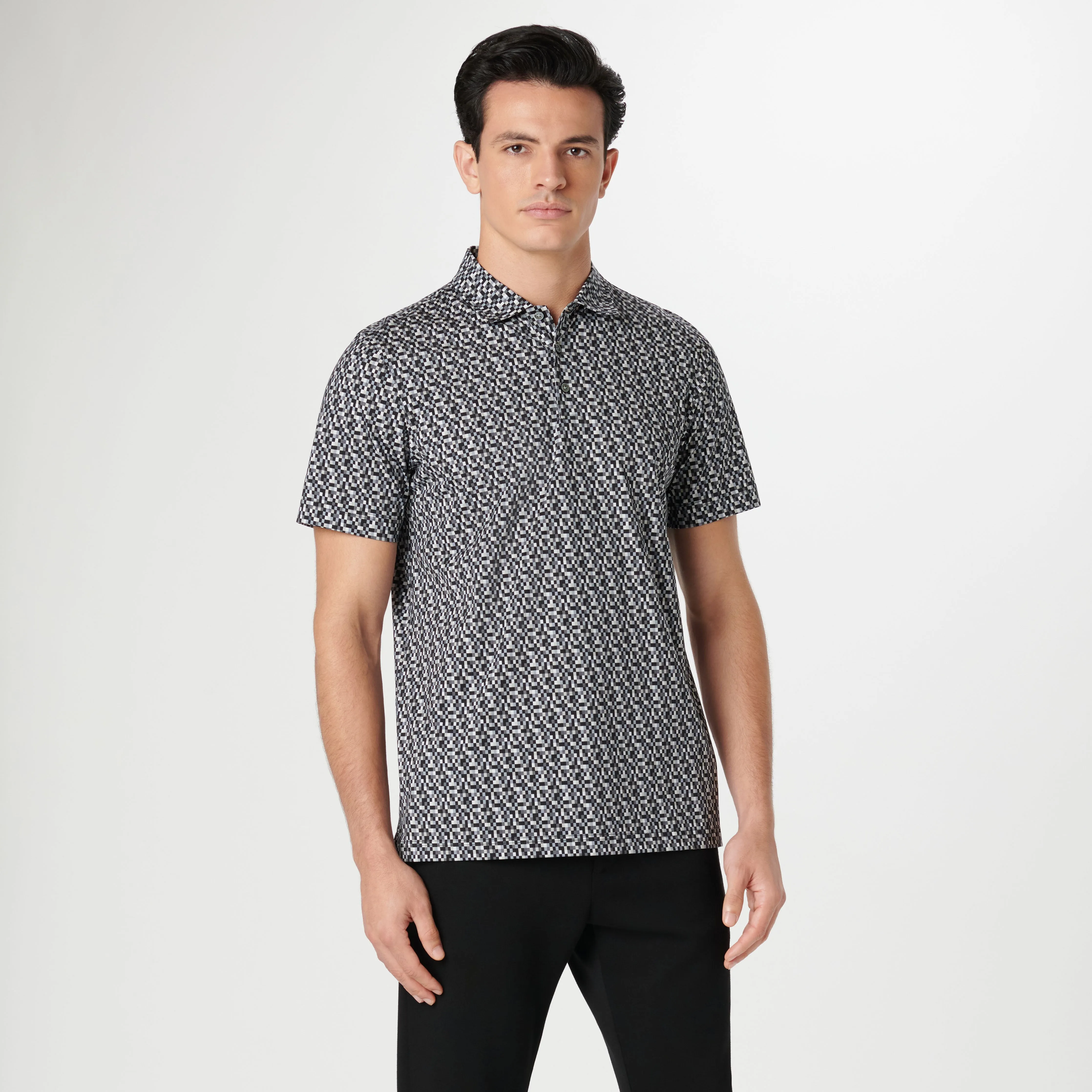 Victor Pixel Check OoohCotton Polo