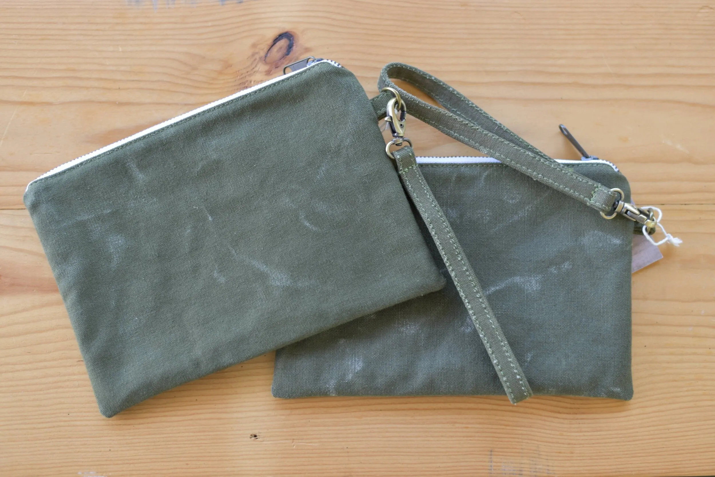 Vintage Army Duffle Wristlet