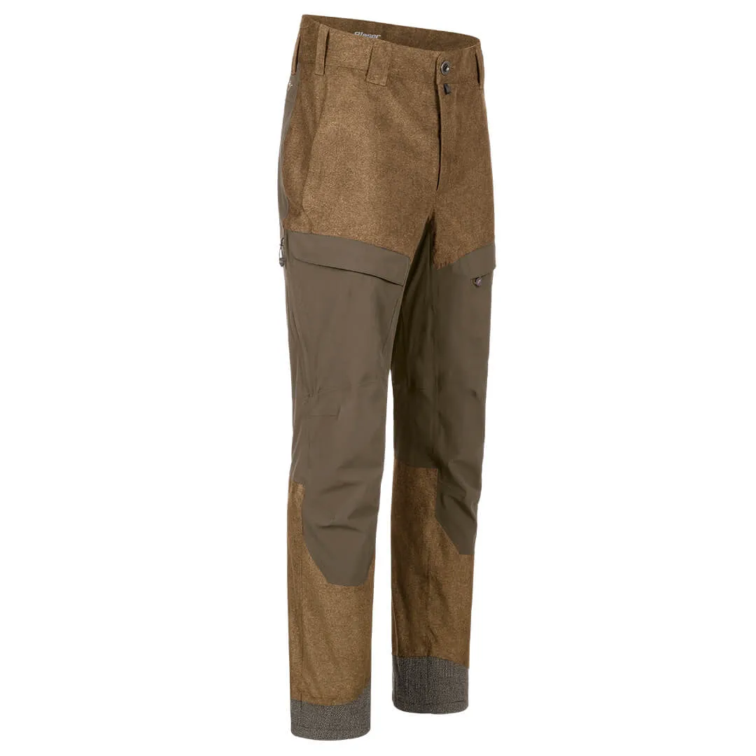 Vintage Trousers Ake 22 - Dark Brown Melange by Blaser