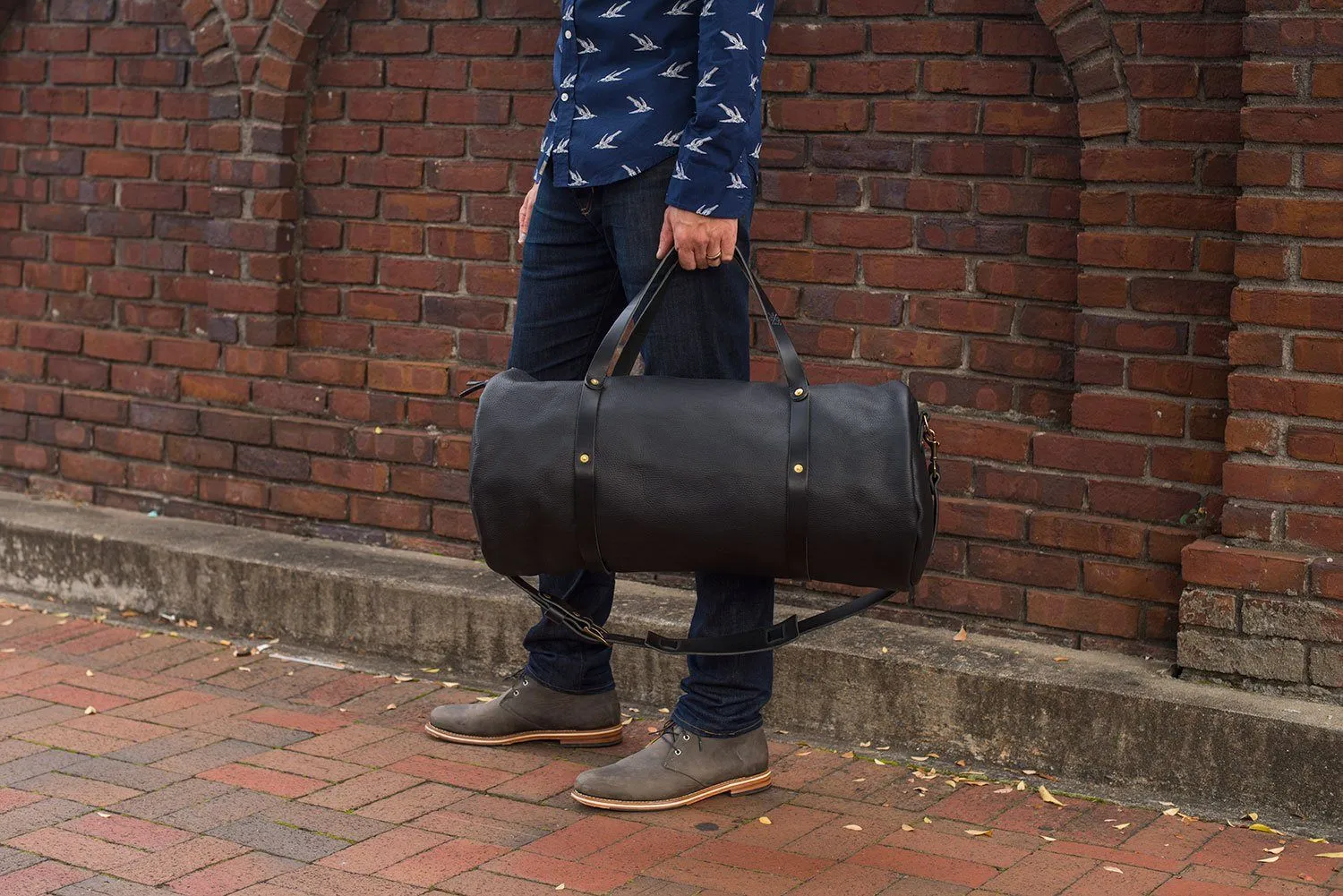 WILLIAM LEATHER DUFFLE BAG