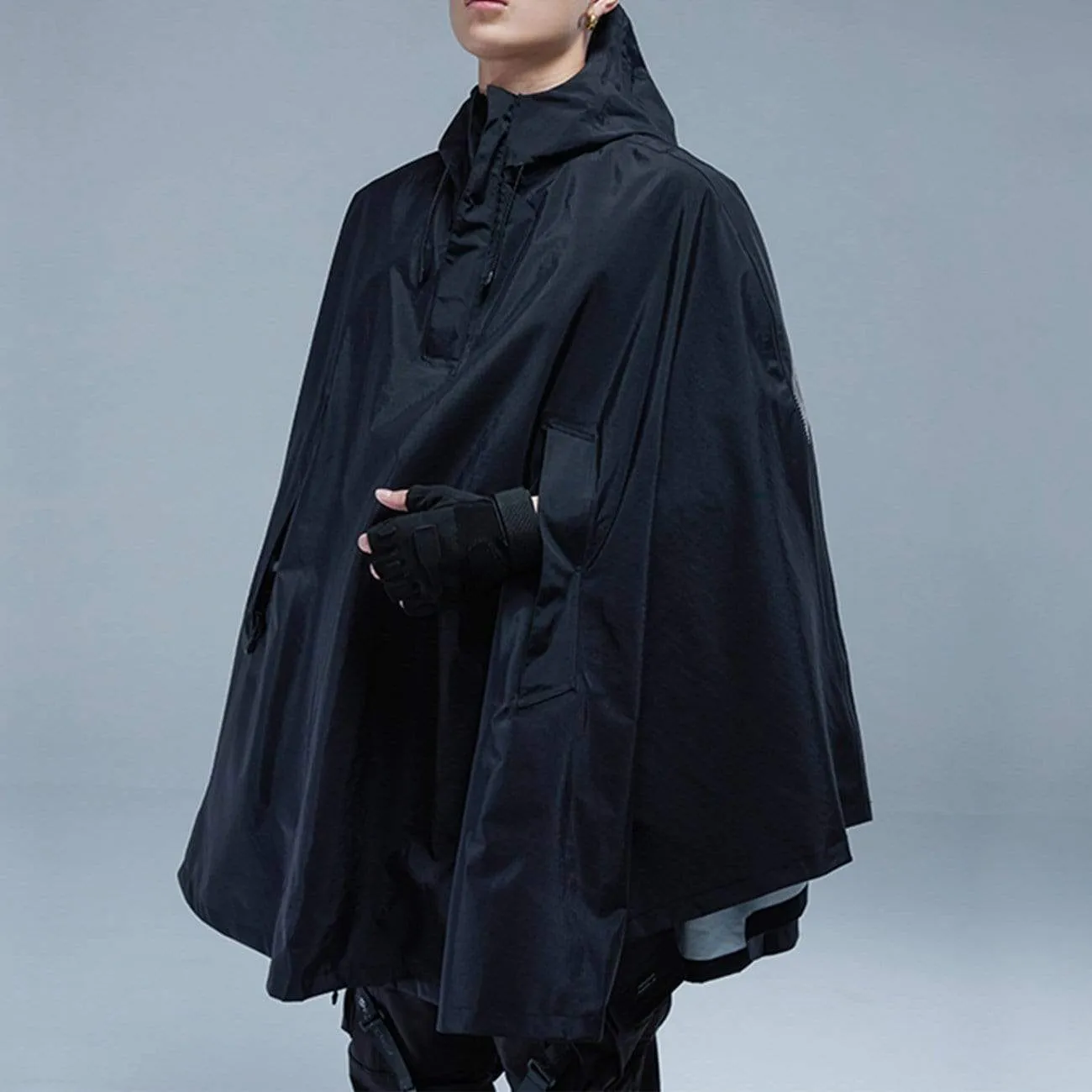 WLS Cyberpunk Reflective Shawl Cape Jacket