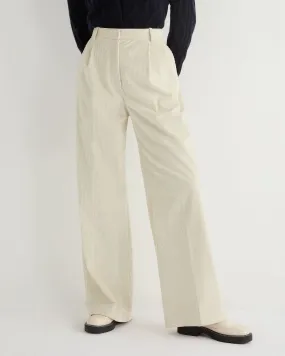 Women's Florence Cord Wide Leg Pant Off White